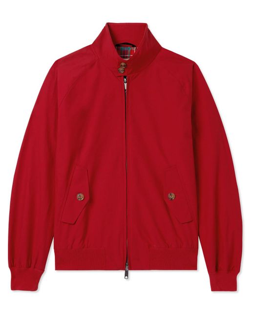 Baracuta Red G9 Cotton-blend Harrington Jacket for men