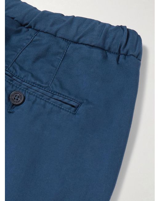 Pantaloni a gamba dritta in misto cotone Bruno di Frescobol Carioca in Blue da Uomo