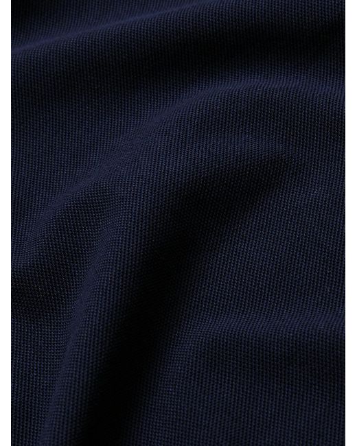 Tom Ford Blue Garment-dyed Cotton-piqué Polo Shirt for men
