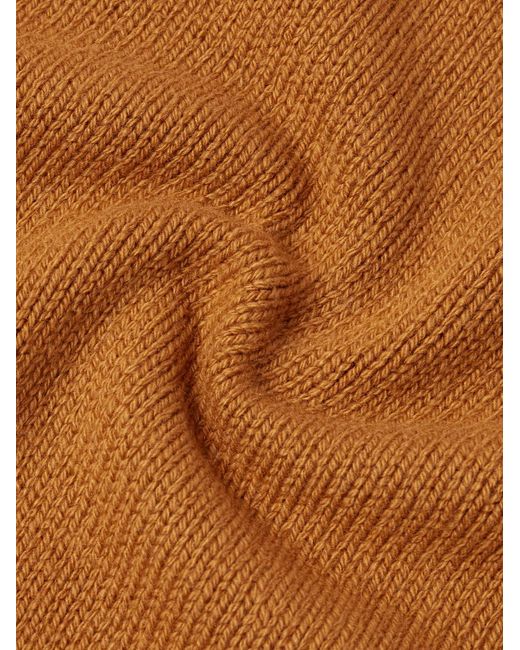 Umit Benan Brown Cashmere Sweater for men