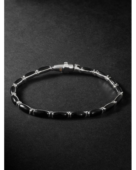 Fernando Jorge Black Oblong 18-Karat Onyx Bracelet for men