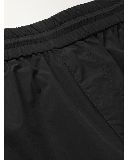 Burberry Black Wide-leg Logo-appliqued Nylon Cargo Trousers for men