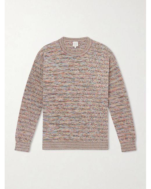 Paul Smith White Knitted Organic Cotton Sweater for men