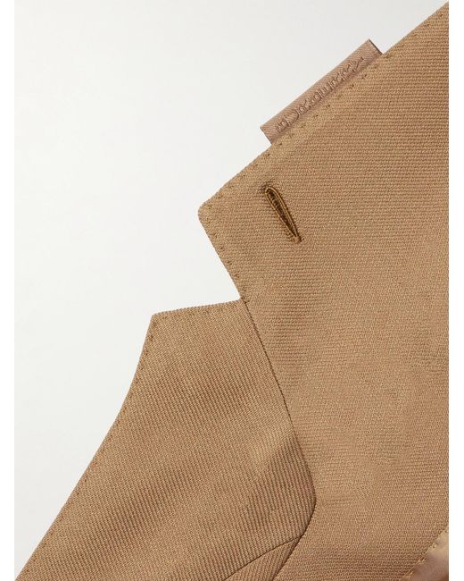 Burberry Natural Wool And Silk-Blend Suit Jacket for men