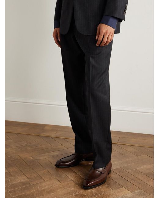 George Cleverley Brown George Leather Penny Loafers for men