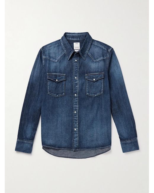 visvim デニムシャツ インディゴ ウエスタン 1 コットン リネン VISVIM デニムシャツ visvim デニムシャツ インディゴ ウエスタン 1