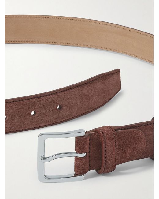 Mr P. Brown 3cm Suede Belt for men