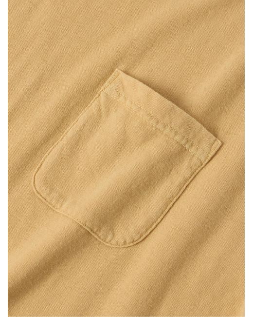 Visvim Natural Jumbo Garment-dyed Cotton-blend Jersey T-shirt for men
