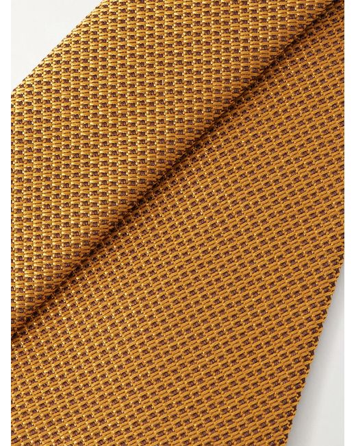 De Petrillo Metallic 7Cm Silk-Jacquard Tie for men