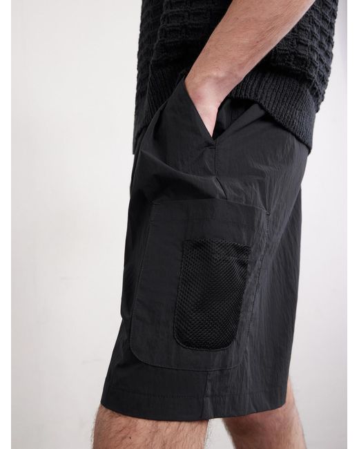A Kind Of Guise Gray Quito Straight-leg Shell Drawstring Shorts for men