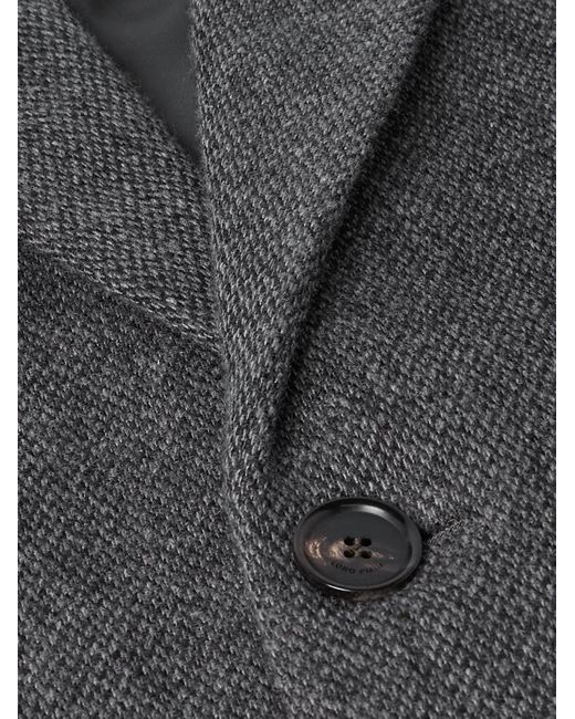Loro Piana Gray John Cashmere And Linen-Blend Coat for men