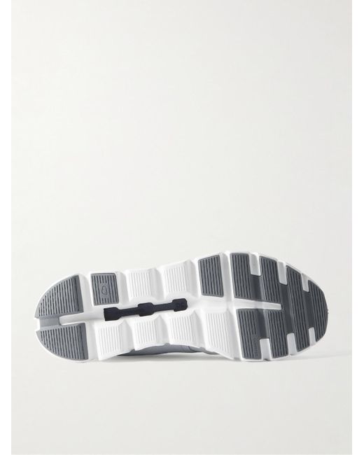 On Shoes White Cloud 6 Rubber-trimmed Mesh Slip- Sneakers for men