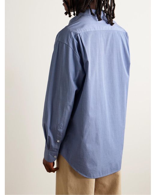 The Row Blue Miller Cotton-poplin Shirt for men