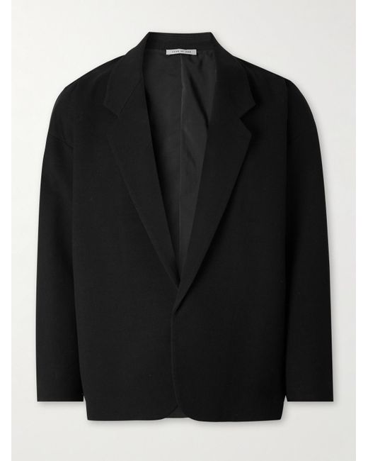 Fear Of God Black 8th California Double-faced Cotton And Wool-blend Twill Blazer for men