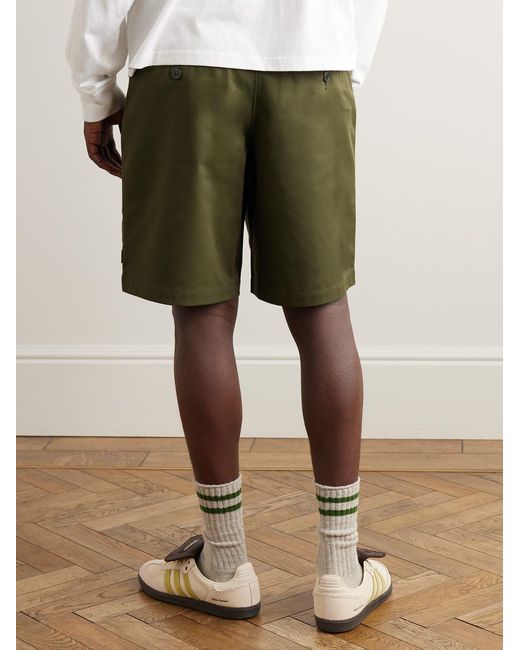 (w)taps Green Straight-Leg Ripstop Cargo Shorts for men