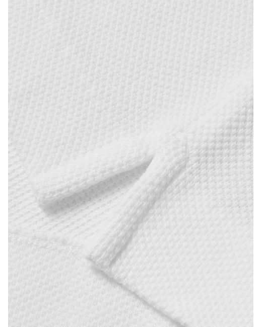 Mr P. White Clubhouse Cotton-Piqué Polo Shirt for men