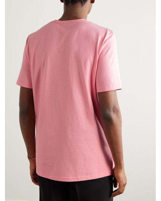 Gabriela Hearst Pink Bandeira Cotton-Jersey T-Shirt for men