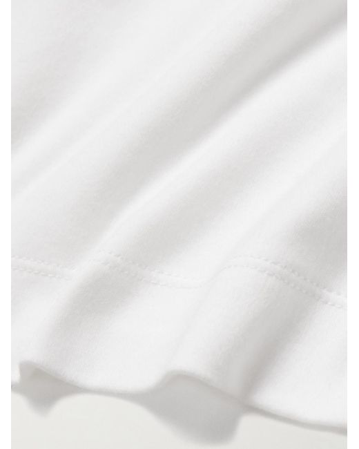 Sunspel White Supima Cotton-jersey T-shirt for men