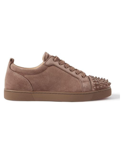 christian louboutin brown sneakers