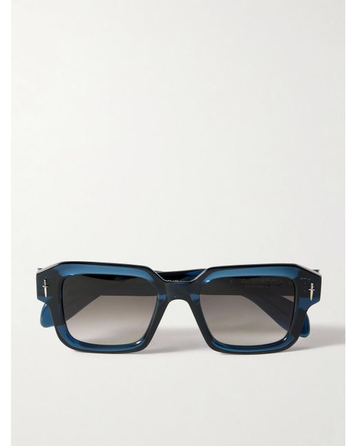 Cutler & Gross Blue The Great Frog Square-frame Acetate And Silver-tone Sunglasses for men