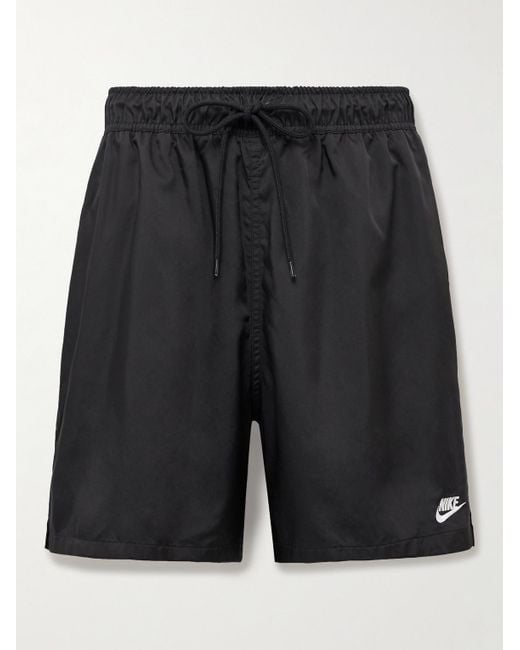 Nike Black Club Flow Straight-leg Shell Drawstring Shorts for men