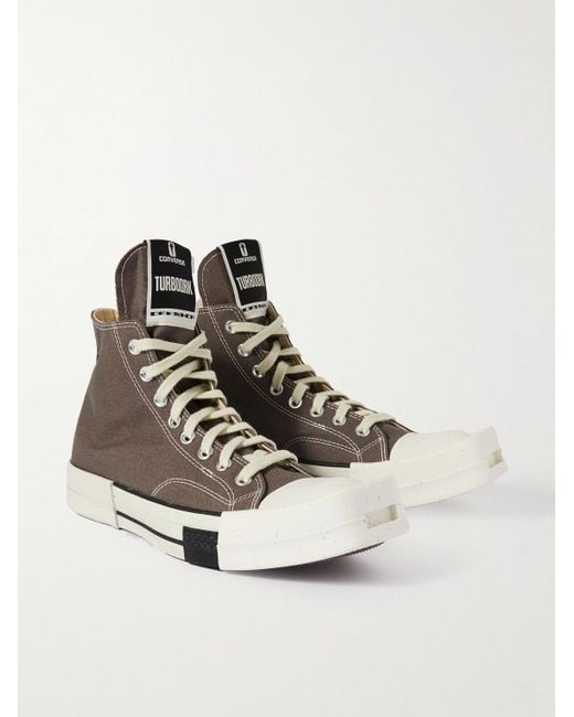 Rick Owens Converse DRKSHDW TURBODRK Chuck 70 High-Top-Sneakers aus Canvas in Brown für Herren