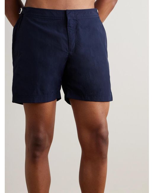 Orlebar Brown Blue Bulldog Mid-Length Swim Shorts for men