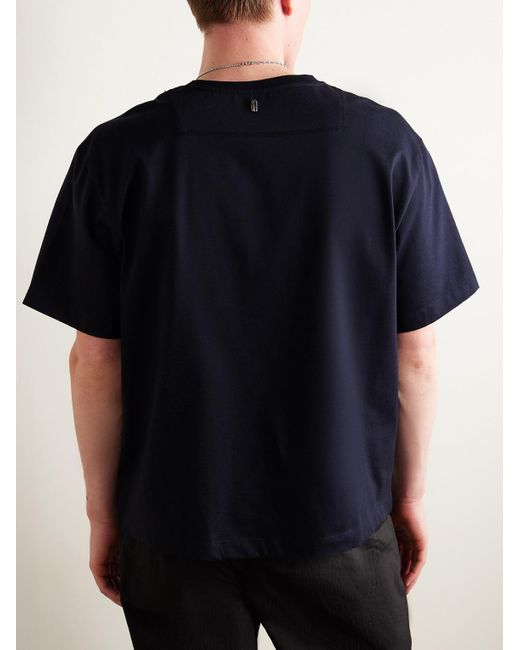 T-shirt in jersey di cotone di LE17SEPTEMBRE in Blue da Uomo