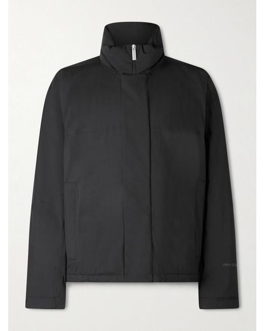 Laminar Black Padded Shell Hooded Jacket for men