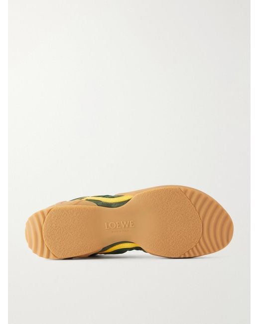 Loewe Green Grip Suede-trimmed Nylon Sneakers for men