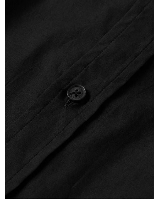 Nili Lotan Black Finn Cotton-Poplin Shirt for men