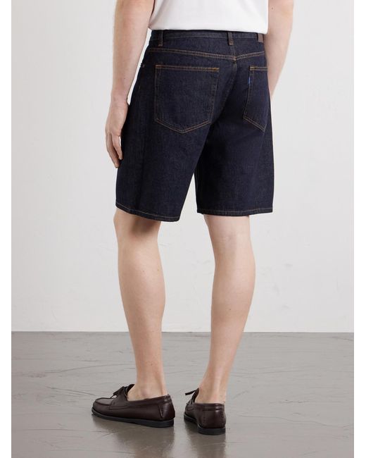 NN07 Blue Otis Straight-Leg Organic Denim Shorts for men