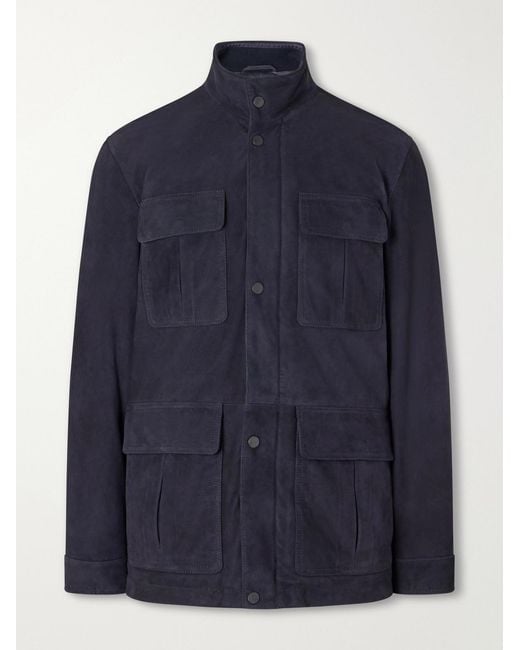 Valstar Blue Brera Suede Jacket for men