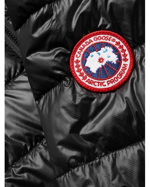 Canada Goose Black Hybridge Lite Slim-fit Quilted Shell Hooded Down Jacket for men