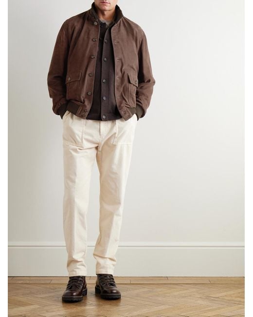 Ino Suede Jacket di Valstar in Brown da Uomo