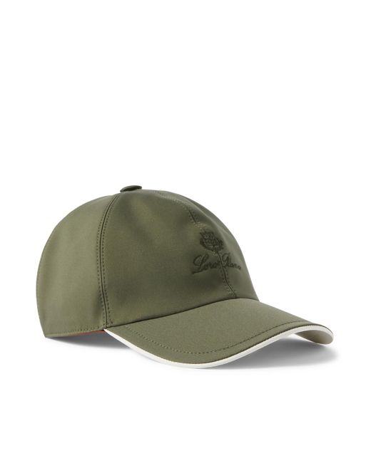 Loro Piana Green Logo-embroidered Storm System® Shell Baseball Cap for men