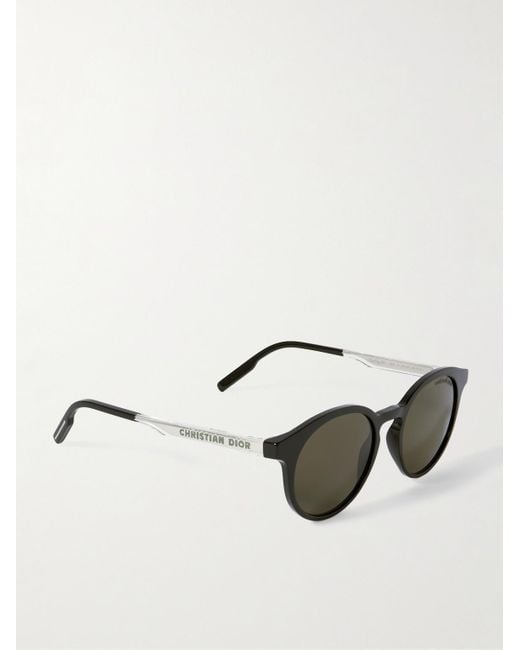 Dior Black Diortag R1I Round-Frame Acetate Sunglasses for men