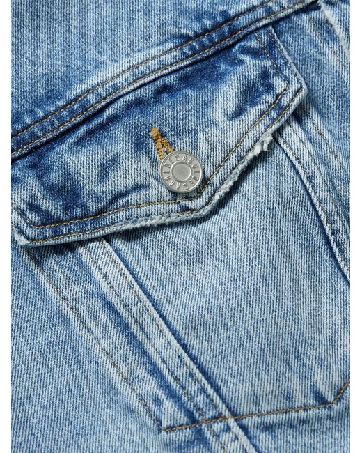 Agolde Blue Stefano Denim Trucker Jacket for men
