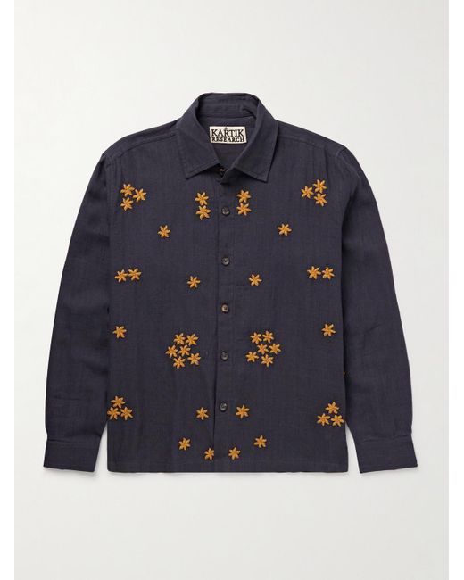 Camicia di Kartik Research in Blue da Uomo