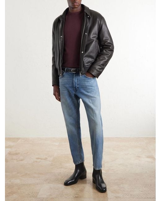 Canali Purple Wool Sweater for men