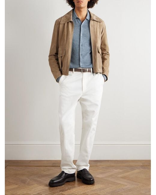Dunhill Blue Merino Wool Shirt for men