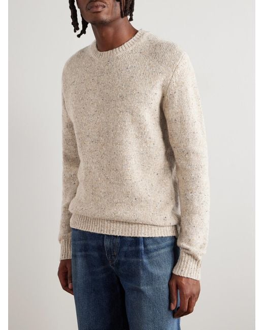 Hartford White Wool-blend Sweater for men