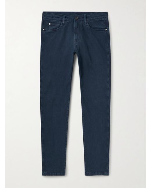 Loro Piana Blue Slim-Fit Stretch-Denim Jeans for men