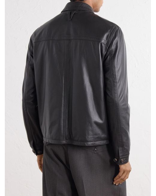 Valstar Black Duke Leather Jacket for men