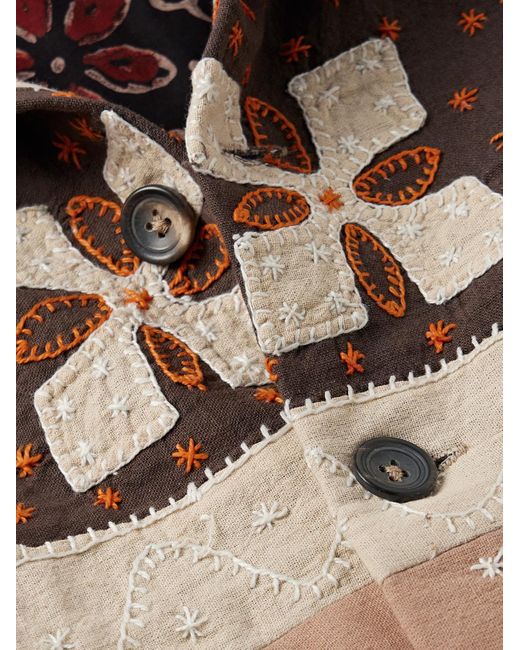 Giacca Patchwork di Kartik Research in Natural da Uomo