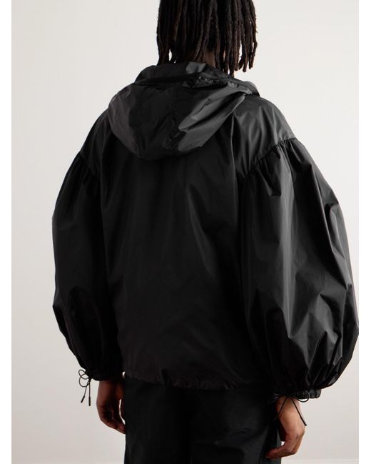 Simone Rocha Black Embellished Tulle-trimmed Shell Jacket for men