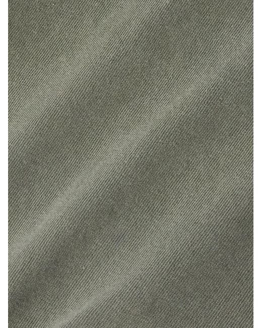 FRIZMWORKS Gray Garment-Dyed Cotton-Jersey T-Shirt for men
