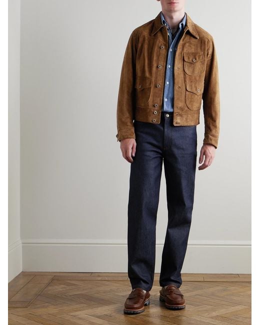 Suede Jacket di RRL in Brown da Uomo