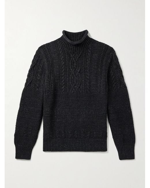 Pullover A Collo Alto di RRL in Blue da Uomo