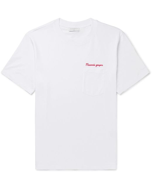 Sandro White Mauvais Garçon T-shirt for men
